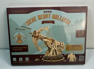 NEW ROKR 3D Wooden Puzzles Building Model Kits Siege Heavy Ballista Great Gift